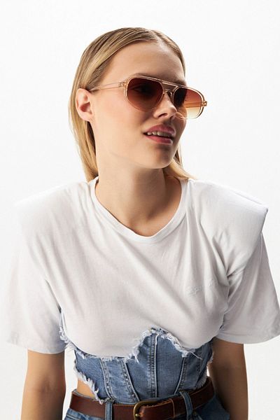 Aqua Di Polo 1987 النظارات الشمسية النسائية المنك Apso 000905 --52 إيكارتمان