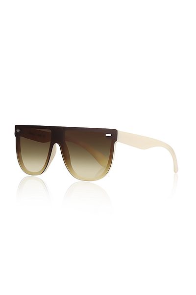Kinary Bright Cream Unisex Sunglasses - 1020