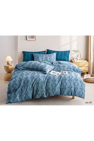Casa New Concept Summer Bed Linen, 4 Pieces, Fitted Sheet, Microfiber Material
