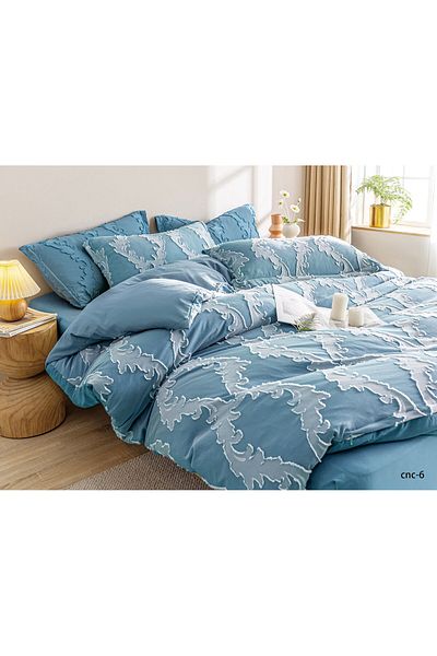 Casa New Concept Summer Bed Linen, 4 Pieces, Fitted Sheet, Microfiber Material