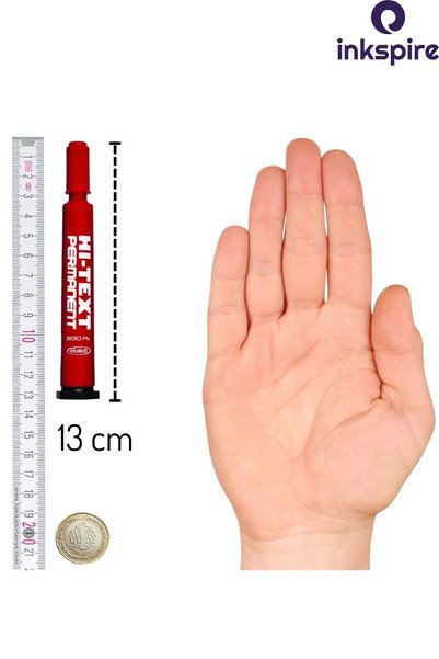 inkspire Round Tip Permanent Marker Pen 1Pcs Hi-Text Flat Tip Acetate Marker Marking Parcel Drawing Sack