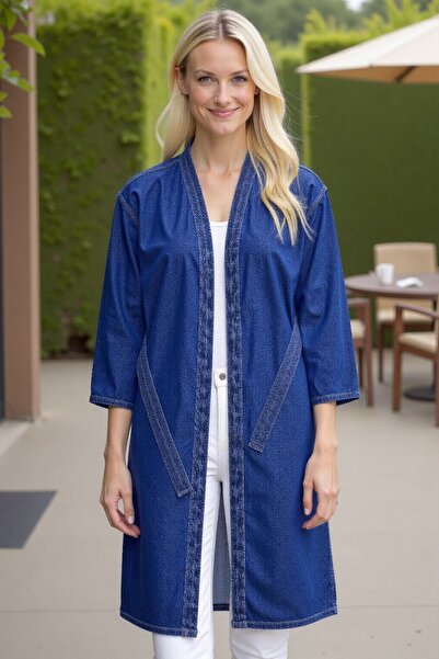 ENZİM JEANS Kimono din denim pentru femei