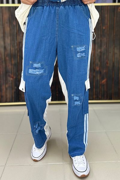 GÖKSEL Pocket Design Trousers Super Battal Large Size