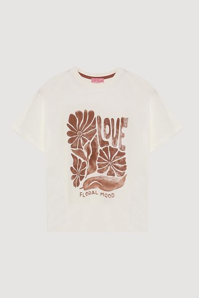 Quzu T-shirt με λεπτομέρεια εκτύπωσης