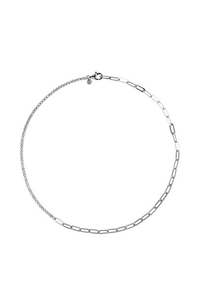 ohmygod jewelry Colier din argint cu cristale de zirconiu, 40 cm – Sakura Silver