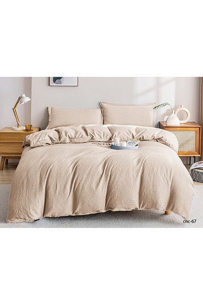 Casa New Concept Summer Bed Linen, 4 Pieces, Fitted Sheet, Microfiber Material