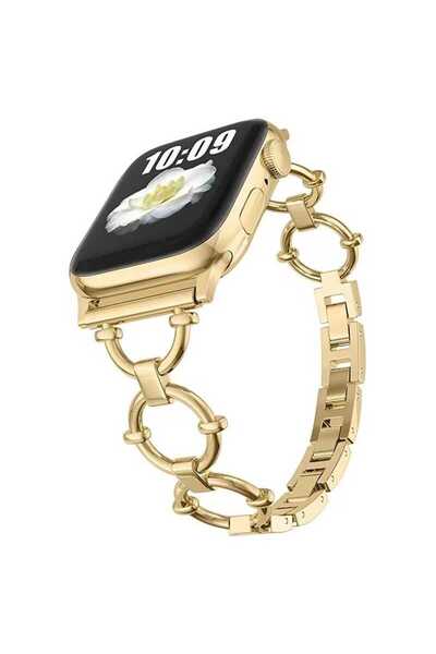System Com Watch 7 41mm Uyumlu KRD-56 Metal SYS Kordon-Gold