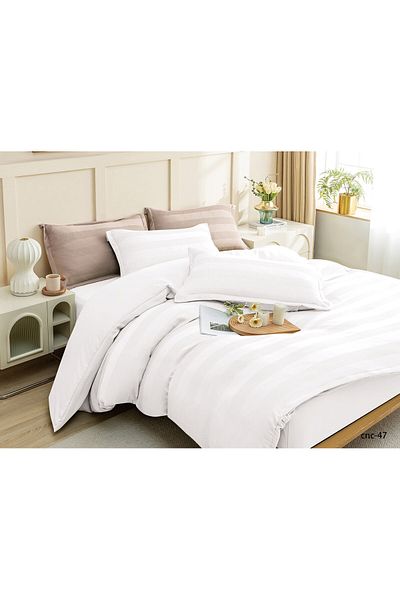 Casa New Concept Summer Bed Linen, 4 Pieces, Fitted Sheet, Microfiber Material