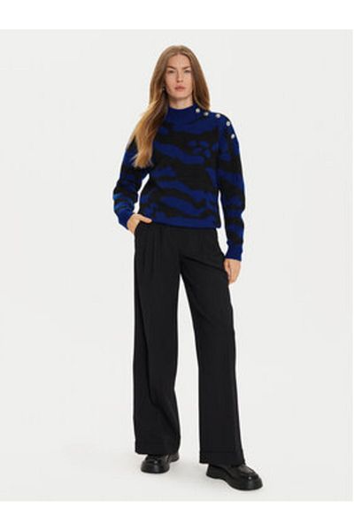 Morgan Women's Sweater 242-MFELIX Black, Blue