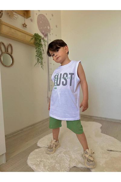 hophopçocuk Printed Men's 3-Piece Boy's Holiday Suit - Boy