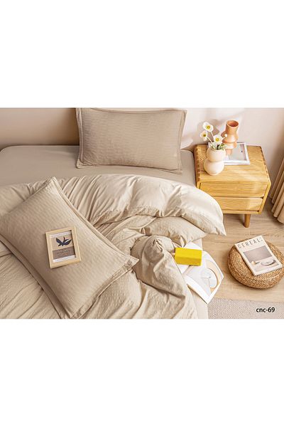 Casa New Concept Summer Bed Linen, 4 Pieces, Fitted Sheet, Microfiber Material