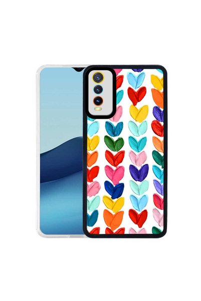 System Com Vivo Y20S Case Sys M-Fit Patterned Cover - Heart No6