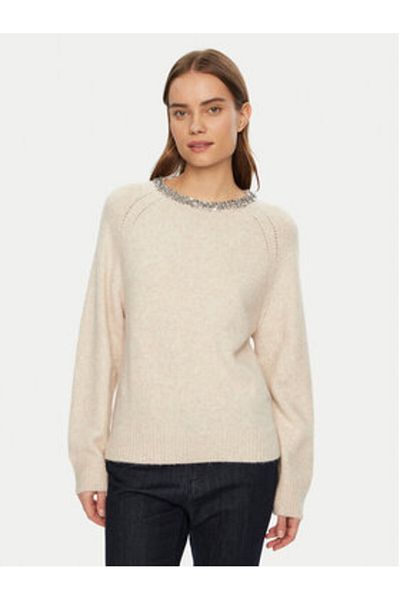 Morgan Women's Sweater 242-MPERLE Beige