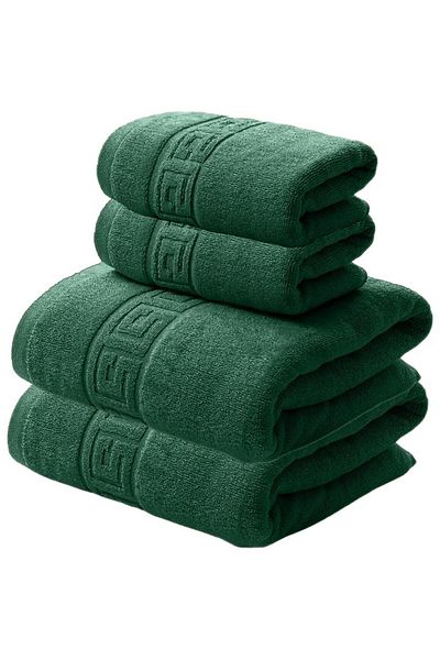 NufJoy Set 4 Prosoape 100 % Bumbac, 500 g/m², 2 Prosoape de baie 70x140 cm si 2 Prosoape de maini 50x90 cm