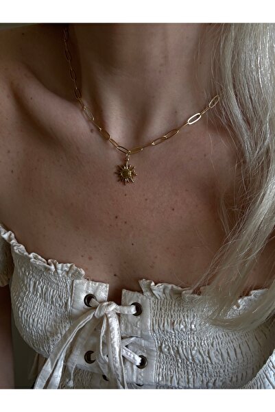 Rossetto Atelier Çelik Sun Choker Kolye