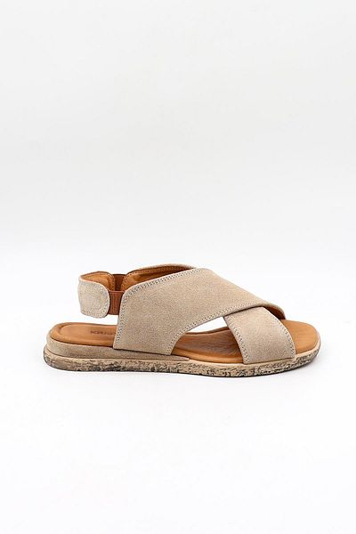 KRISTE BELL Suede Leather Sandals Kb706 Suede Beige