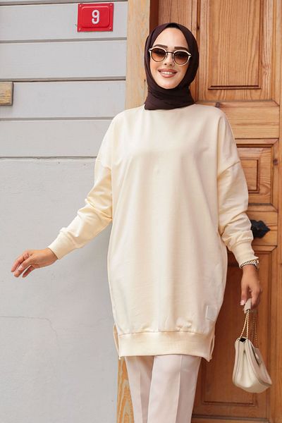Neva Style Μπεζ Hijab Tunic 30644beige