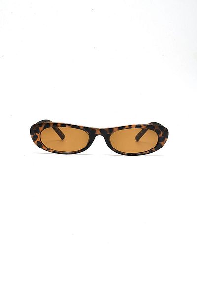 Aqua Di Polo 1987 West Coast Leopard Women's Oval Sunglasses Apso001402