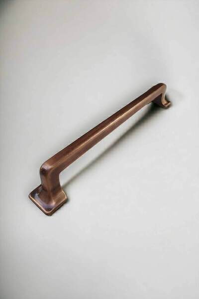 Dizaynhouse 224 mm Canik Series Copper Cabinet and Drawer Handle, Metal Cabinet and Drawer Handles