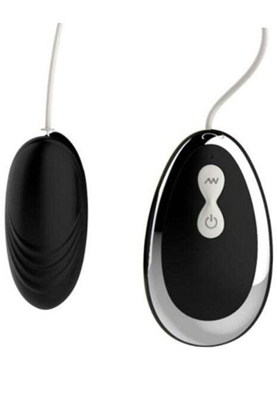 WildFashion Vibrator tip Ou cu telecomanda pe cablu pentru stimulare vaginala, Negru TOY311-1
