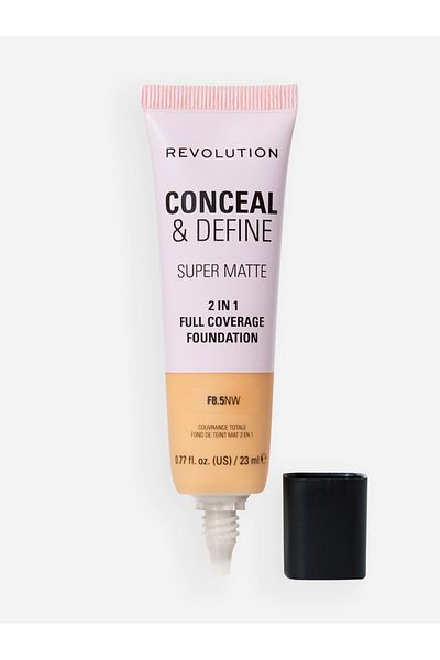 Revolution Conceal and Define Full Coverage Foundation F8.5NW - 23ml