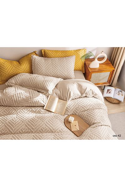 Casa New Concept Summer Bed Linen, 4 Pieces, Fitted Sheet, Microfiber Material