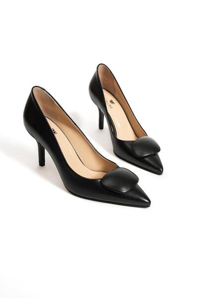 FOLLİNİ Kadın Hakiki Deri Stiletto Siyah