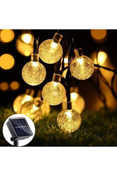 MaGeCa Solar Powered Light String ®, 20 LED Bulbs, 2.5m Length, Waterproof Ip65