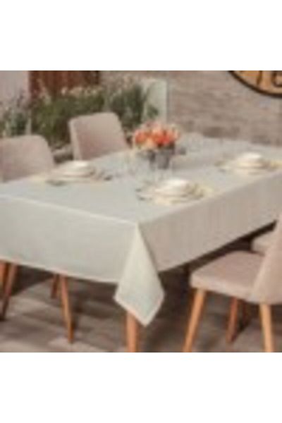 Cotton Box Tablecloth 155 x 220 cm Cotton Box, Plain Cream