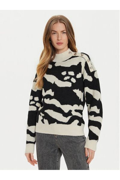 Morgan Women's Sweater 242-MFELIX Beige, Black