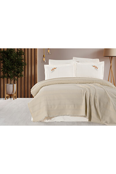 Vannes Home طقم بيكيه مزدوج عصري بتصميم روكوكو مصنوع يدويًا من القطن بنسبة 100%