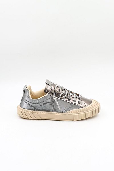 KRISTE BELL Parachute Fabric Stone Lace-Up Sneaker Women's Sports Shoes Kb2304 Platinum