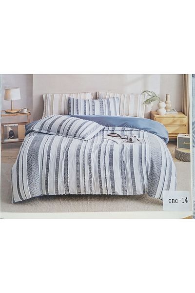 Casa New Concept Summer Bed Linen, 4 Pieces, Fitted Sheet, Microfiber Material
