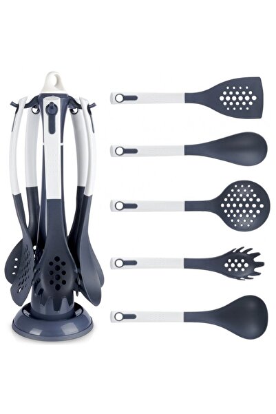 Excellent Houseware Σετ 5 σκευών κουζίνας EH, μαύρο, λευκό, νάιλον/πλαστικό, 13 x 39,5 εκ.