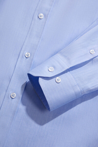 W Collection MAVİ UZUN KOLLU GÖMLEK