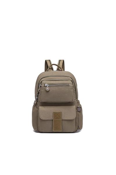 SMART BAGS Crinkle Fabric Waterproof Women's Backpack Bc 3168 - Light Brown