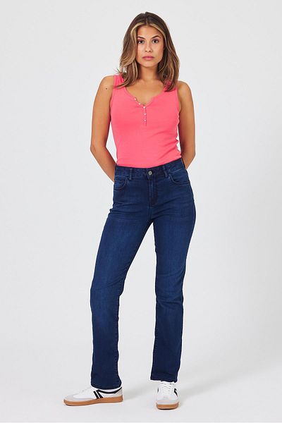 VENA Pantaloni Jeans pentru femei Gabriel Blue - negri, dreptate