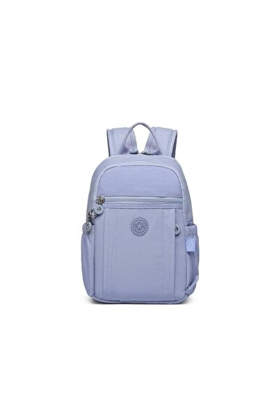 SMART BAGS Küçük Boy Krinkıl Kumaş Kadın Sırt Çantası BC 3179 - Lila