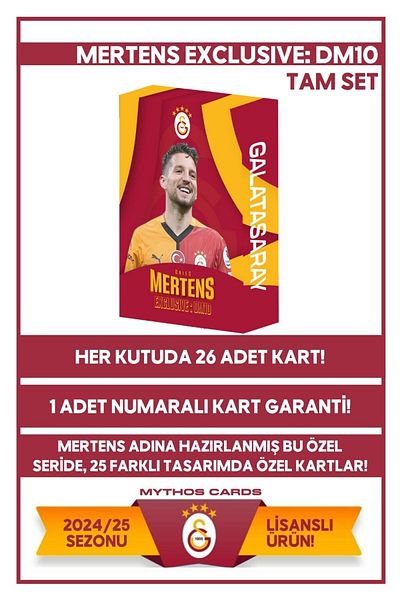 Galatasaray Dri̇es Mertens Exclusi̇ve: Dm10 Full Set Collection Cards - Box