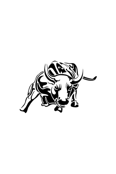 Reysa Tasarım Angry Bull Auto Sticker 17X17 cm Green