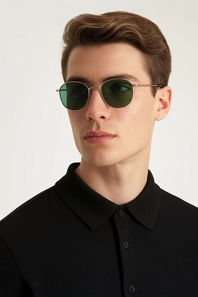EYE OF HORUS Eoh4003 C2 Silver Metal Unisex Sunglasses