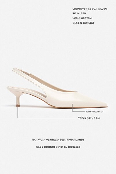 NİŞANTAŞI SHOES Dámské boty na podpatku Melvin Beige se vzorem matného kotníku