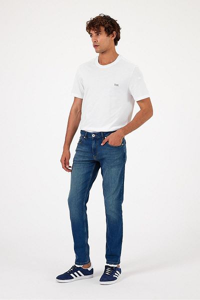 VENA Ανδρικό παντελόνι Edward - Σκούρο Μπλε Slim Fit Straight Jean