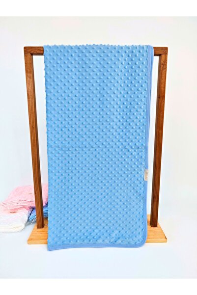 Bebella Blue Chickpea Double Layer Baby Boy Blanket Swaddle 100% Cotton Multi-Purpose Cover Seasonal 90X85Cm