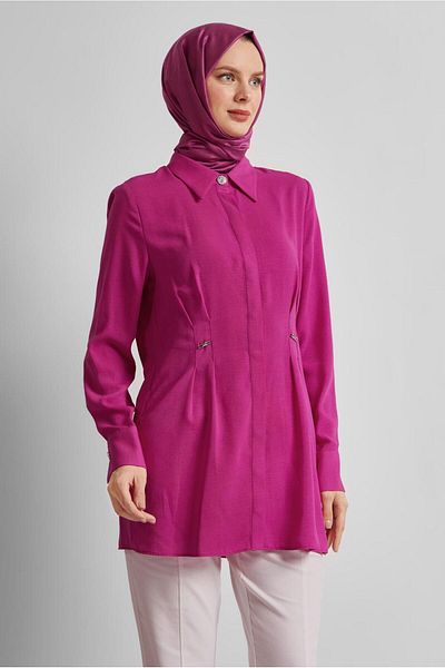 Alvina Linen Look Tunic 45426