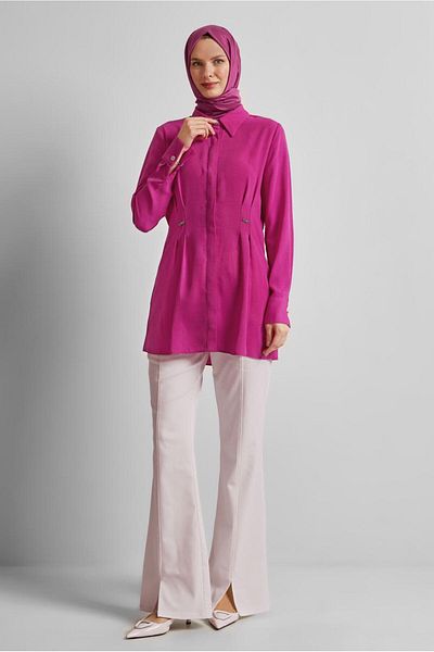 Alvina Linen Look Tunic 45426