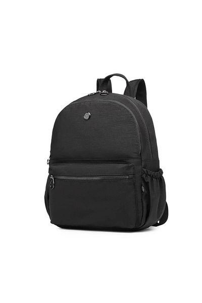 SMART BAGS Crinkle Metallic Fabric Large Size Backpack Bc 3125 - Metallic Black