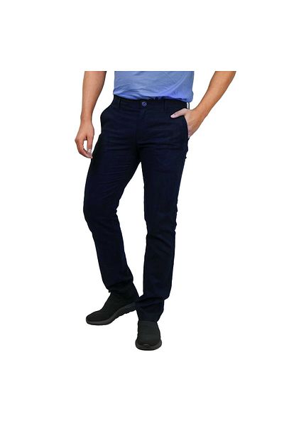 Giordano Men's Low Rise Slim Fit Cotton Twill Khakis