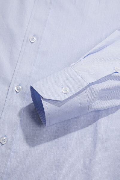 W Collection MAVİ UZUN KOLLU GÖMLEK