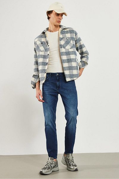 VENA Pantaloni de blugi pentru bărbați Smith Deep Dark Blue Tapered Fit